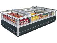 Double Island Type Freezer Cabinets with Sliding Plexiglas