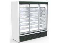 Vertical Multideck Cabinet Double Glass Hinged Door 