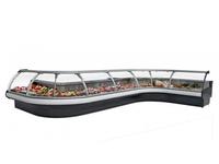 Refrigerated Serve-Over Counter - Curved Glass