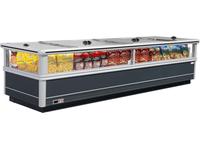 Single Island Type Freezer Cabinets with sliding Plexiglas