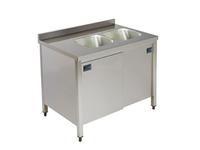 CUPBOARD SINK UNIT WITH 2 BOWL