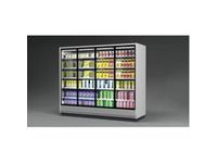 Vertical Multideck Cabinet Double Glass Hinged Doors