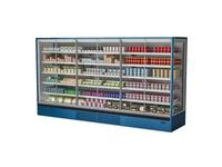  Vertical Multideck Cabinet Double Glass Hinged Doors