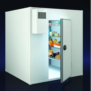 Refrigerated Storage Cabinet 6cm Flat Panel with Floor - Dimensions: 95x95x215 cm