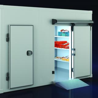 Refrigerated Storage Cabinet 6cm Flat Panel with Floor - Dimensions: 95x95x215 cm