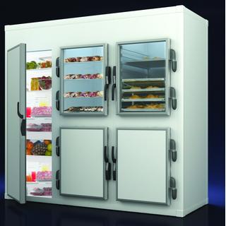 Refrigerated Maintenance Cabinet 8cm Panelless Floor Plan - Dimensions 99x99x211 cm