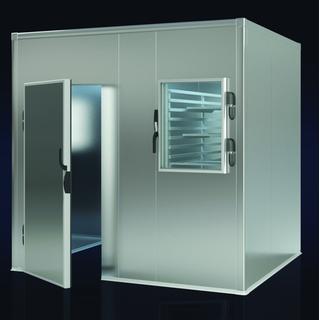Refrigeration cabinet for maintenance / freezing 14cm panel with flooring - Dimensions: 151x151x231 cm