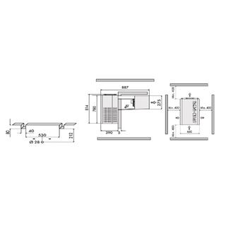 Refrigerated refrigerator (-20 ° C / -25 ° C) Rivacold FAL016Z001 400V / ~ 3N / 50Hz 2Hp to 6,00 cubic