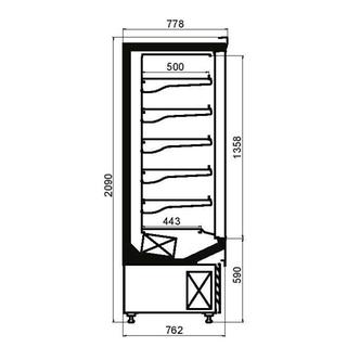 Self Service Maintenance with Double Door with Double Crystal EF N (0 ℃ / + 5 ° C)