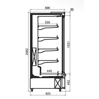 Self Service-Diary-with Integrated Refrigeration Machine VEN (0 ℃ / + 5 ° C) Dimension L:  937,5 mm