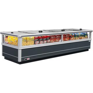 LUM-Single Island Freezer Cabinet with sliding Plexiglas Dimansion L : 1875 mm