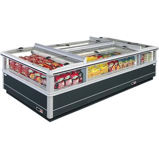 SEN-Double Island Freezer Cabinet with Sliding Plexiglas Dimansion L : 1875 mm