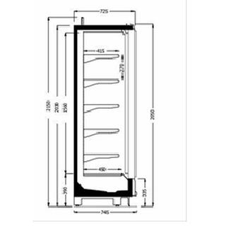 SCORPION  ΚΑΤΑΨΥΞΗ ΜΕ 2 ΠΟΡΤΕΣ ΑΝΟΙΓΟΜΕΝΕΣ  167/75/90/205 L: 1670 mm