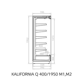 Self Service Βιτρίνα Kalifornia Ecovision Q 400 H205  χωρίς ψυκτικό μηχάνημα