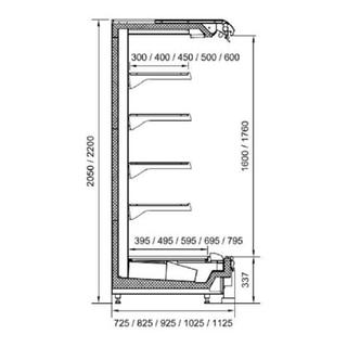 Self Service Maintenance ROYAL without Refrigeration Machine 85/205 Dimension L:937mm